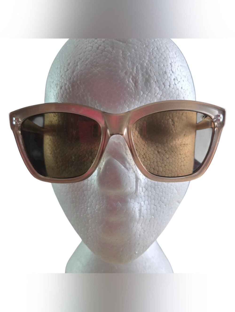 Crush Enchanted Sunglasses Taupe Brown Square Translucent Frame Gradient Plastic